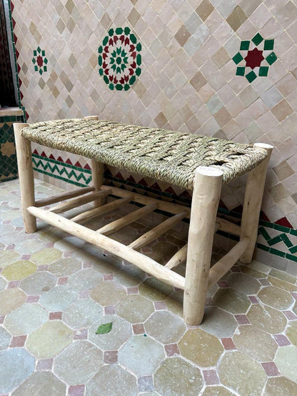 Handmade Wooden Bench with Storage – Rustic Entryway or Bedroom Seat