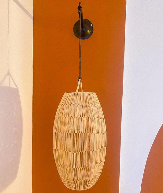 Straight Raffia Lace Pendant Light