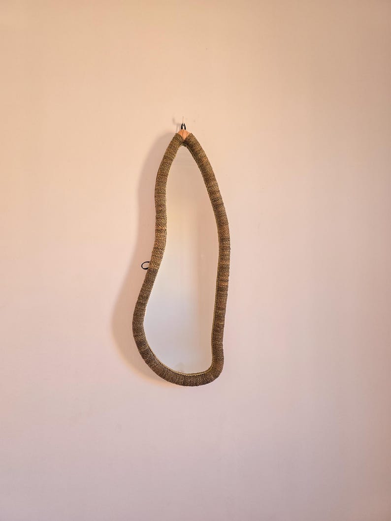 Moroccan irregular cord mirror