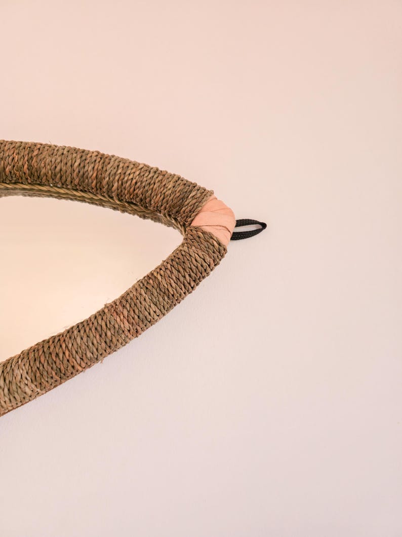 Moroccan irregular cord mirror