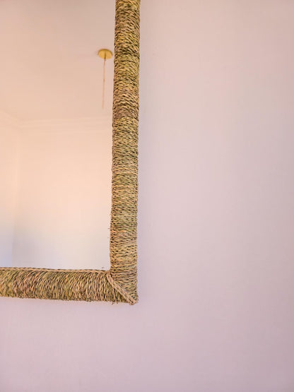 Moroccan cord mirror rectangular shape