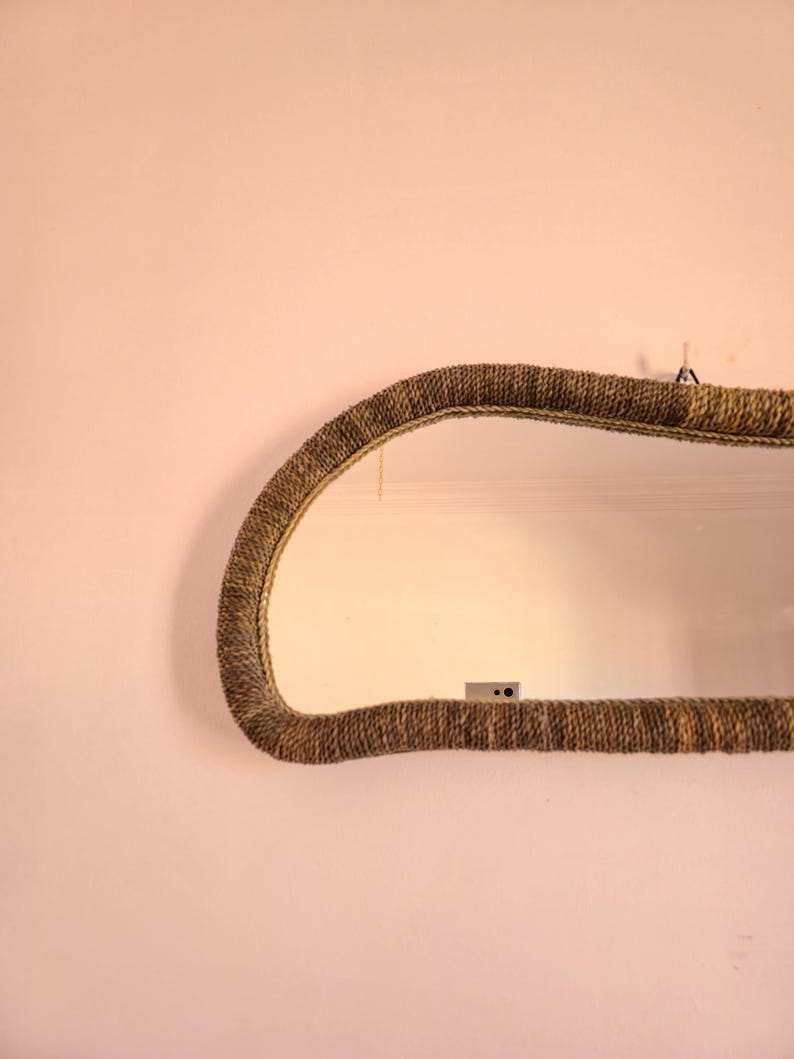 Moroccan irregular cord mirror
