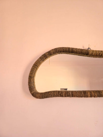 Moroccan irregular cord mirror