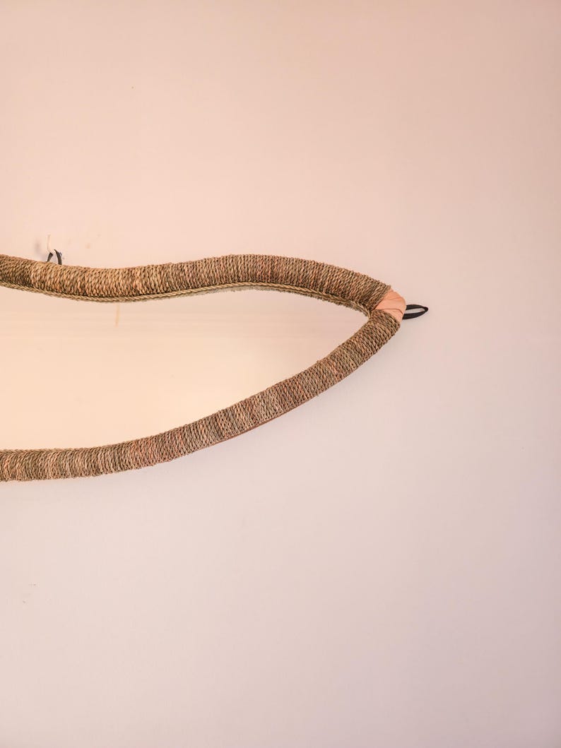 Moroccan irregular cord mirror