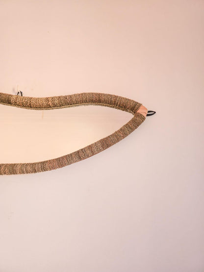 Moroccan irregular cord mirror