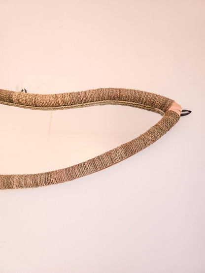 Moroccan irregular cord mirror